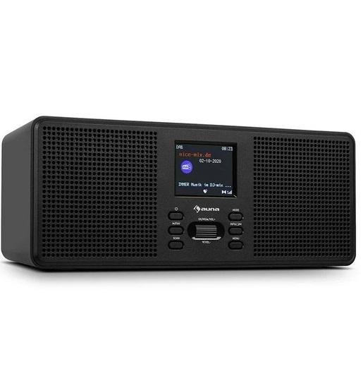 Стереосистема музыкальная Auna Commuter Black ST Bluetooth DAB FM радио с таймером будильником