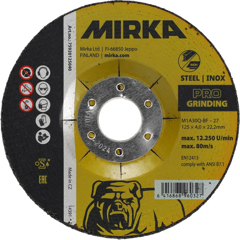 Круг шлифовальный Mirka PRO M1A30Q-BF Ø125х7х22,23 мм