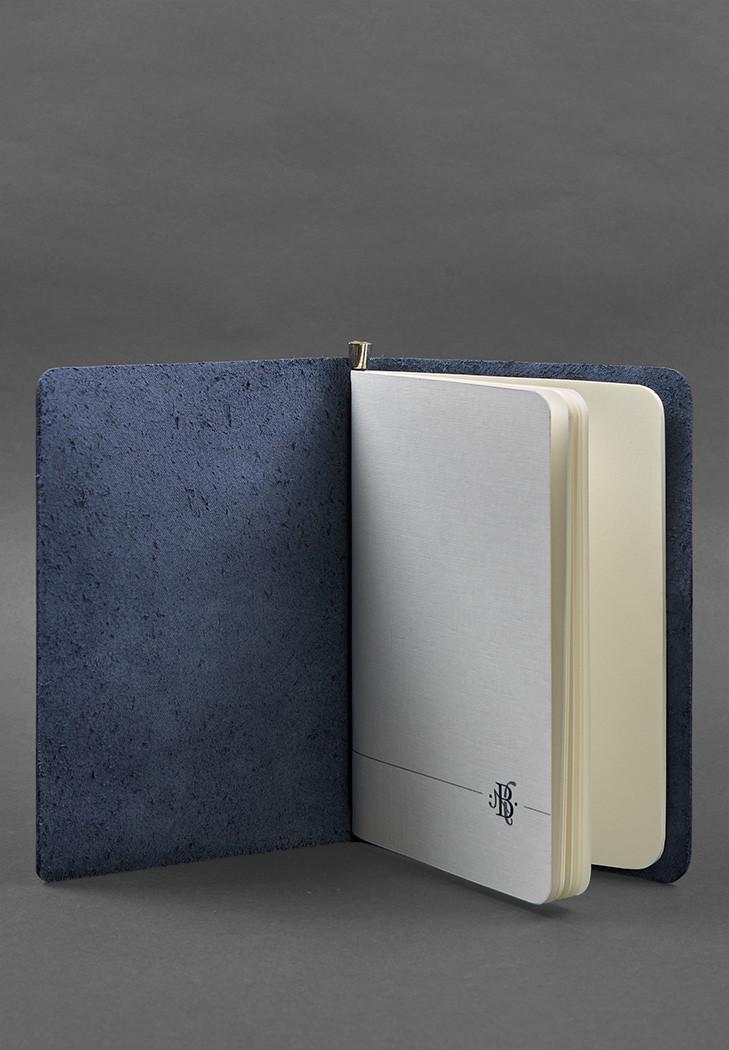 Блокнот шкіряний Софт-бук 8.0 Crazy Horse на гумці Синій (A-028073) - фото 2 Блокнот шкіряний Софт-бук 8.0 Crazy Horse на гумці Синій (A-028073) - фото 2