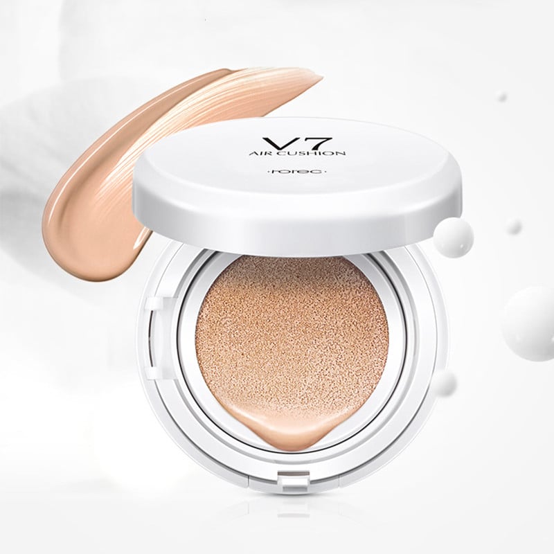 Крем кушон воздушный ROREC v7 Air Cushion Тон №3 light Beige с гиалуроновой кислотой 15 г - фото 1