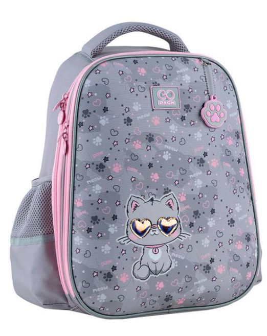 Школьный рюкзак GoPack Education полукаркасный GO24-165M-3 Meow (19332452)