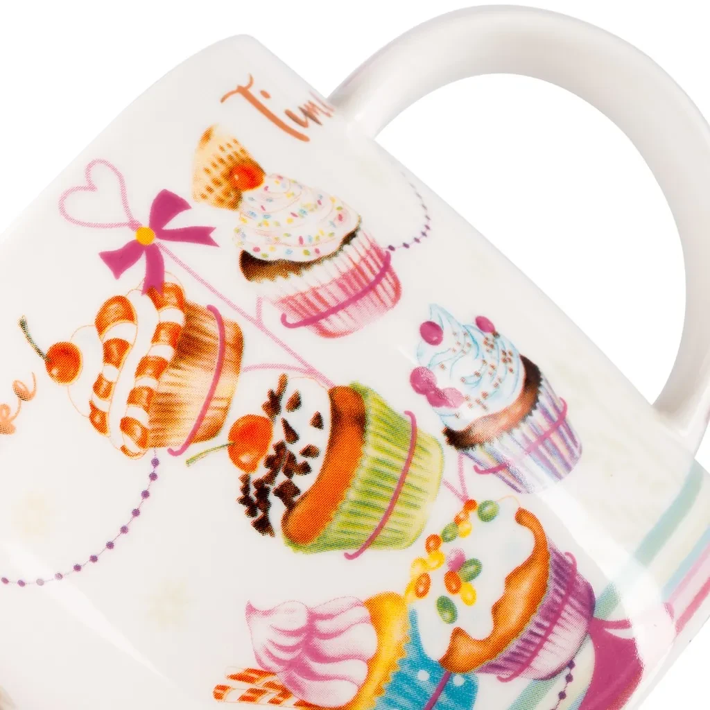 Чашка керамічна Fissman з порцеляни 13х9х9,3 см 350 мл (14064) - фото 3 Чашка керамічна Fissman з порцеляни 13х9х9,3 см 350 мл (14064) - фото 3