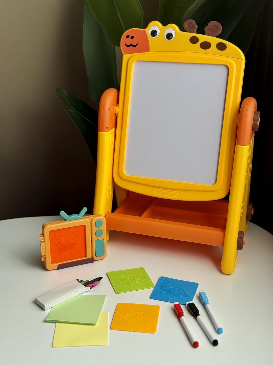 Мольберт Жираф с конструктором и маркерной доской 2в1 (35) - фото 9 Мольберт Жираф с конструктором и маркерной доской 2в1 (35) - фото 9