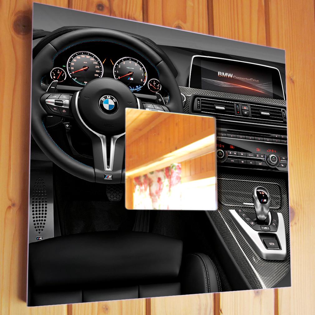 Зеркало декоративное BMW 260х260 мм (M03836)