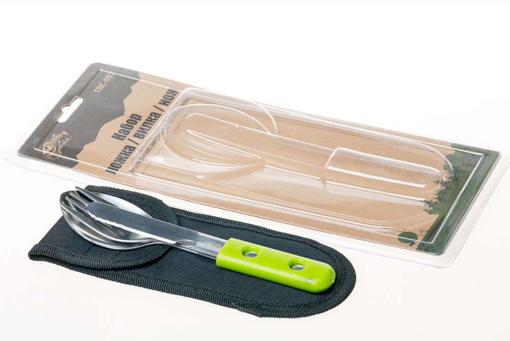 Набор приборов туристический ложка/вилка/нож Tramp - фото 5 Набор приборов туристический ложка/вилка/нож Tramp - фото 5