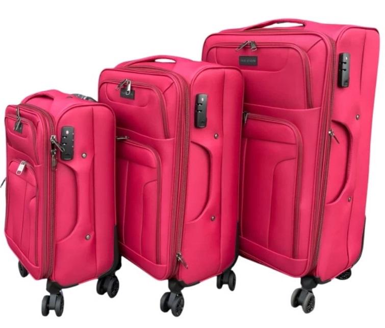 Комплект тканевых чемоданов на колесах Elemental 2 Magma 3 шт. Красный (2104619182) Комплект тканевых чемоданов на колесах Elemental 2 Magma 3 шт. Красный (2104619182)