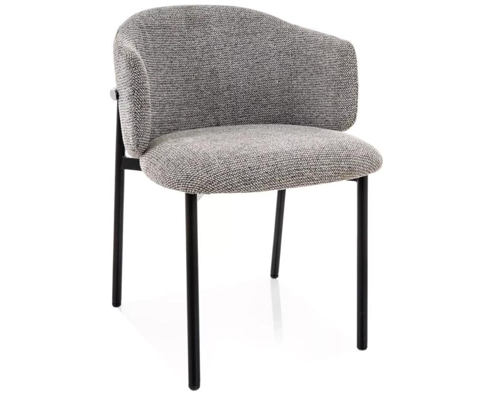 Стул кухонный обеденный мягкий Signal Osaka Серый/Черный