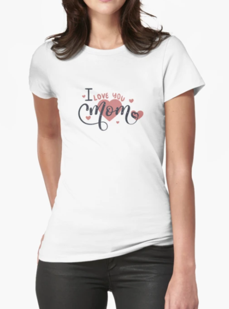 Футболка Жіноча Stedman з принтом I love you mom S Білий