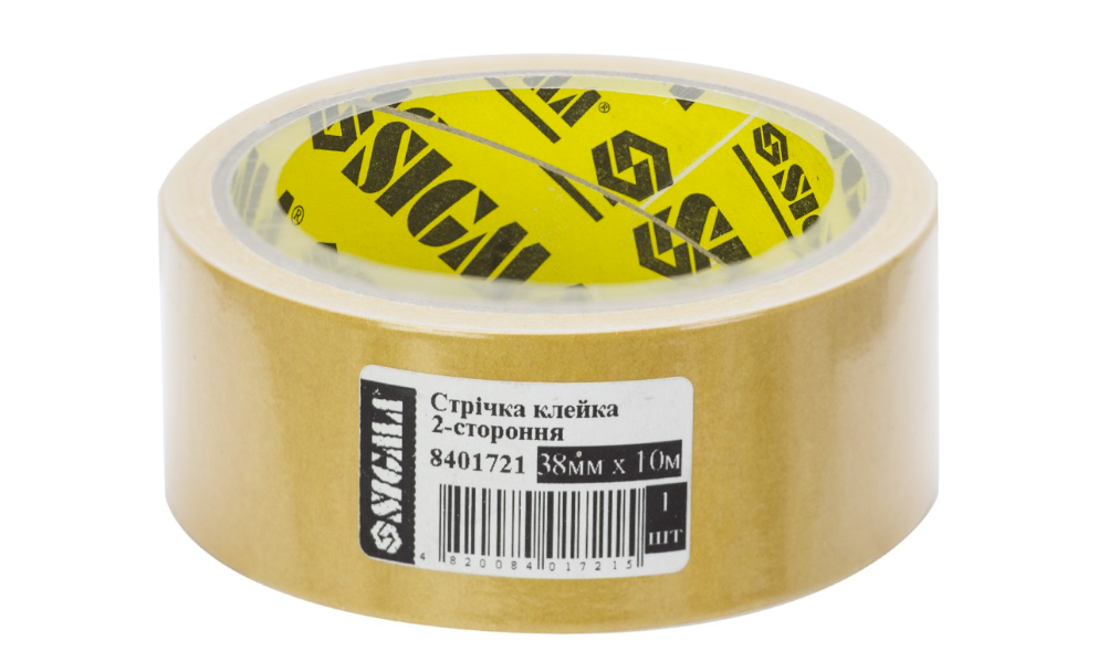 Скотч двухсторонний Sigma 38 мм 10 м на полипропиленовой основе (8401721) Скотч двухсторонний Sigma 38 мм 10 м на полипропиленовой основе (8401721)