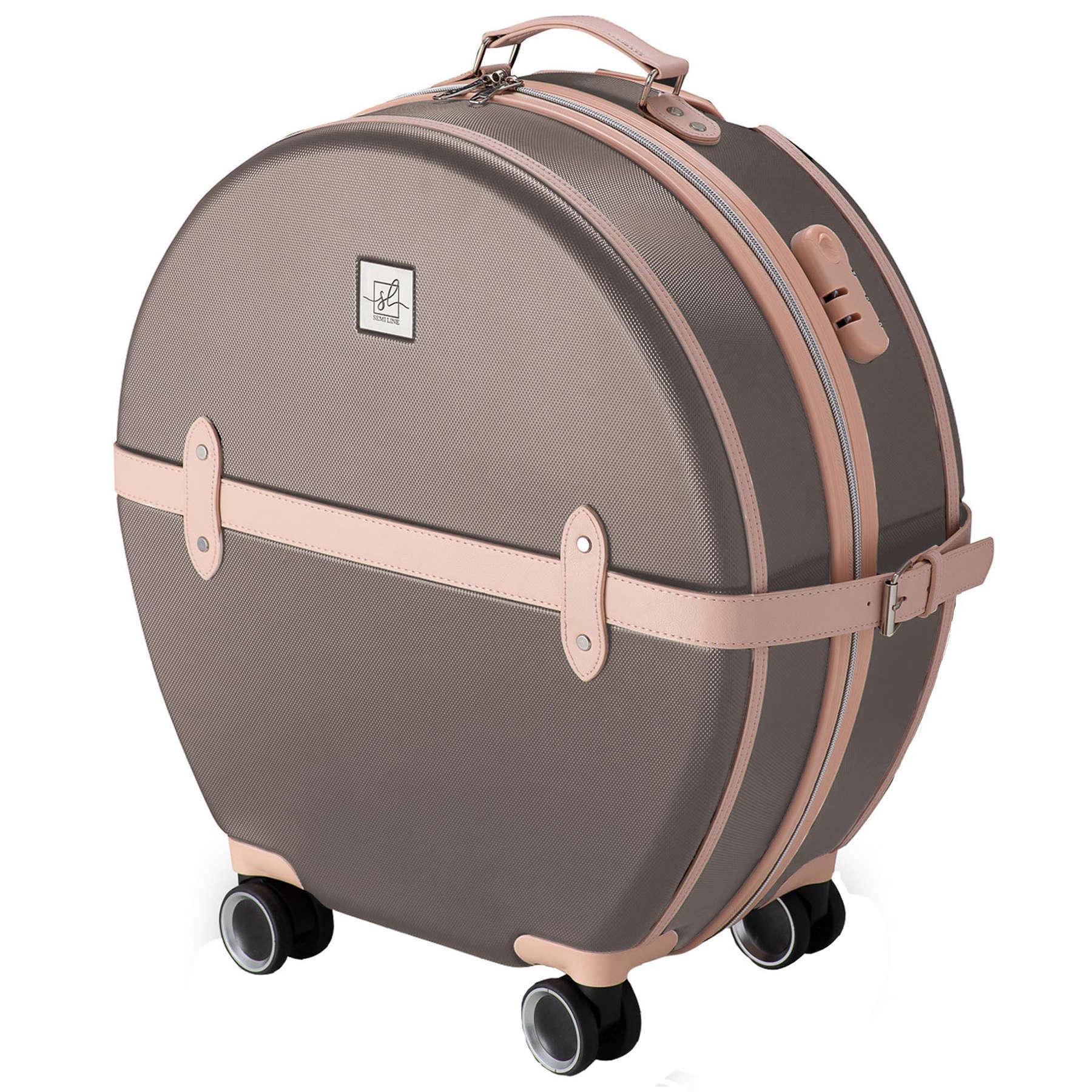 Валіза SEMI LINE 24" M Brown/Pink Cream (T5673-3)