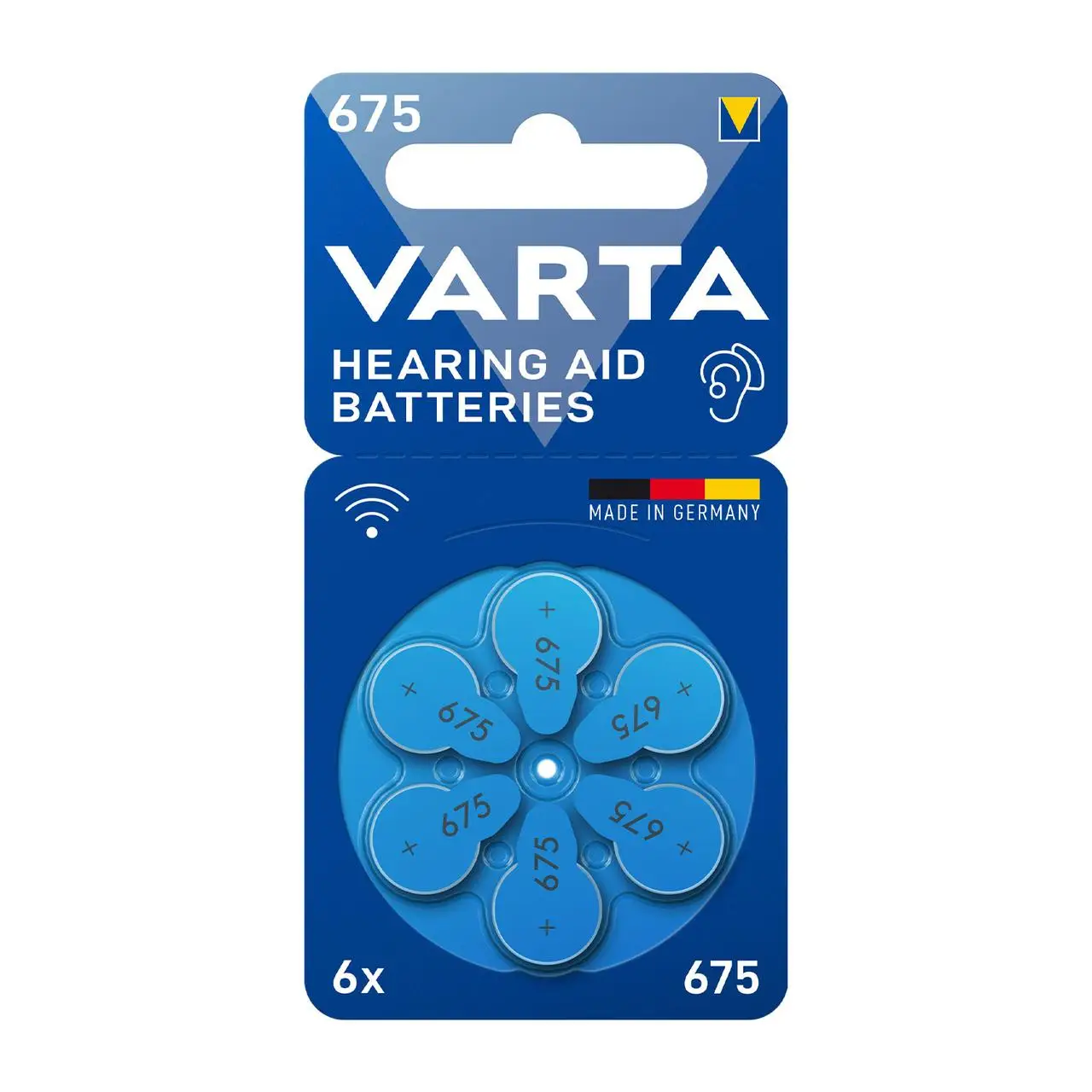 Батарейки VARTA ZA675 PR44 блістер 6 шт. (4043752393545-E3)