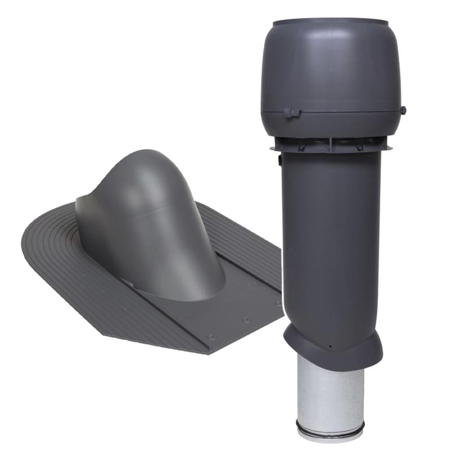 Выход вентиляционный Vilpe для битумной черепицы утепленный Ø 160 мм 700 мм 7024 Графитовый (30078919)