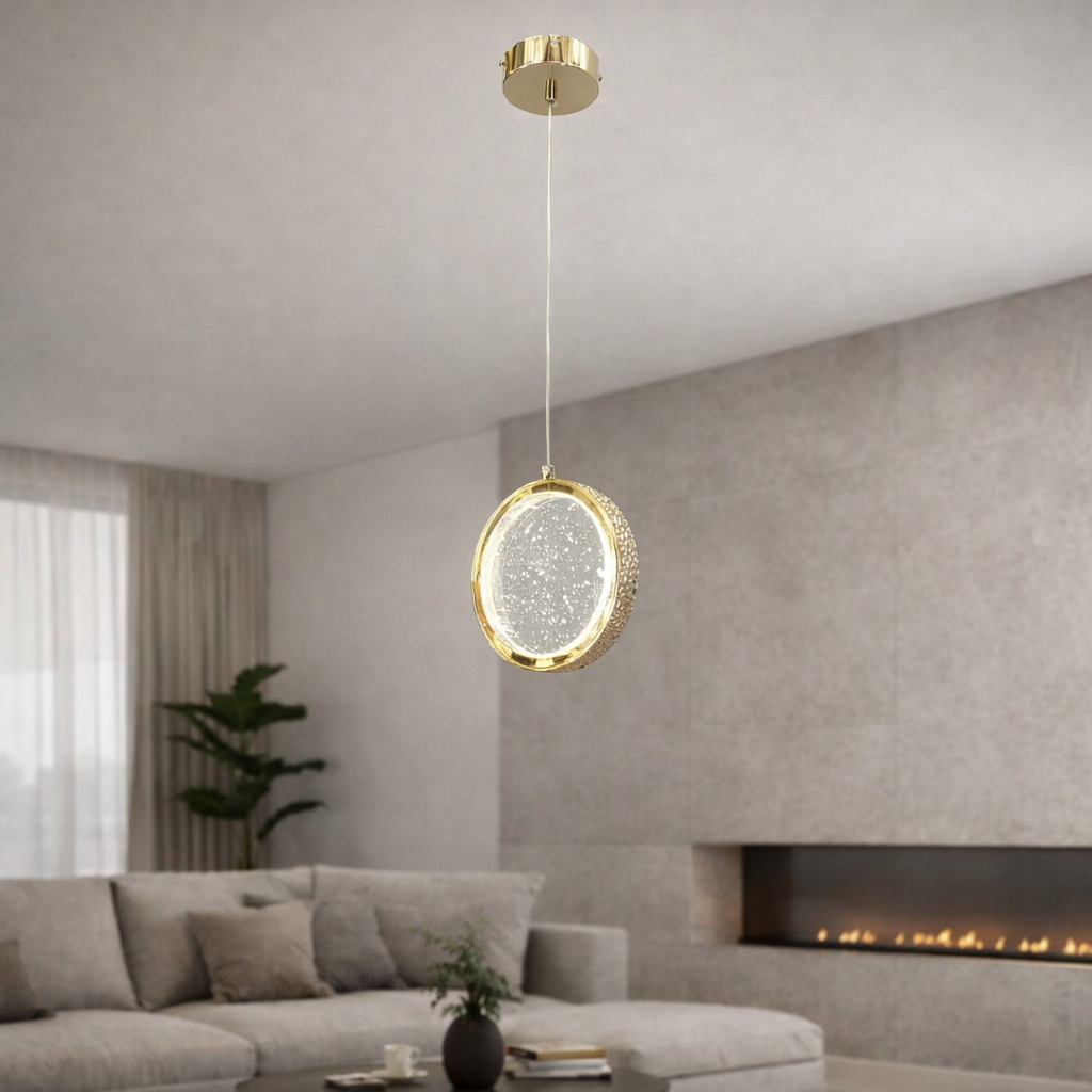 Подвесной светильник Crystal Bubble Pendant LED 3 режима 7,5W (20366/1GD)