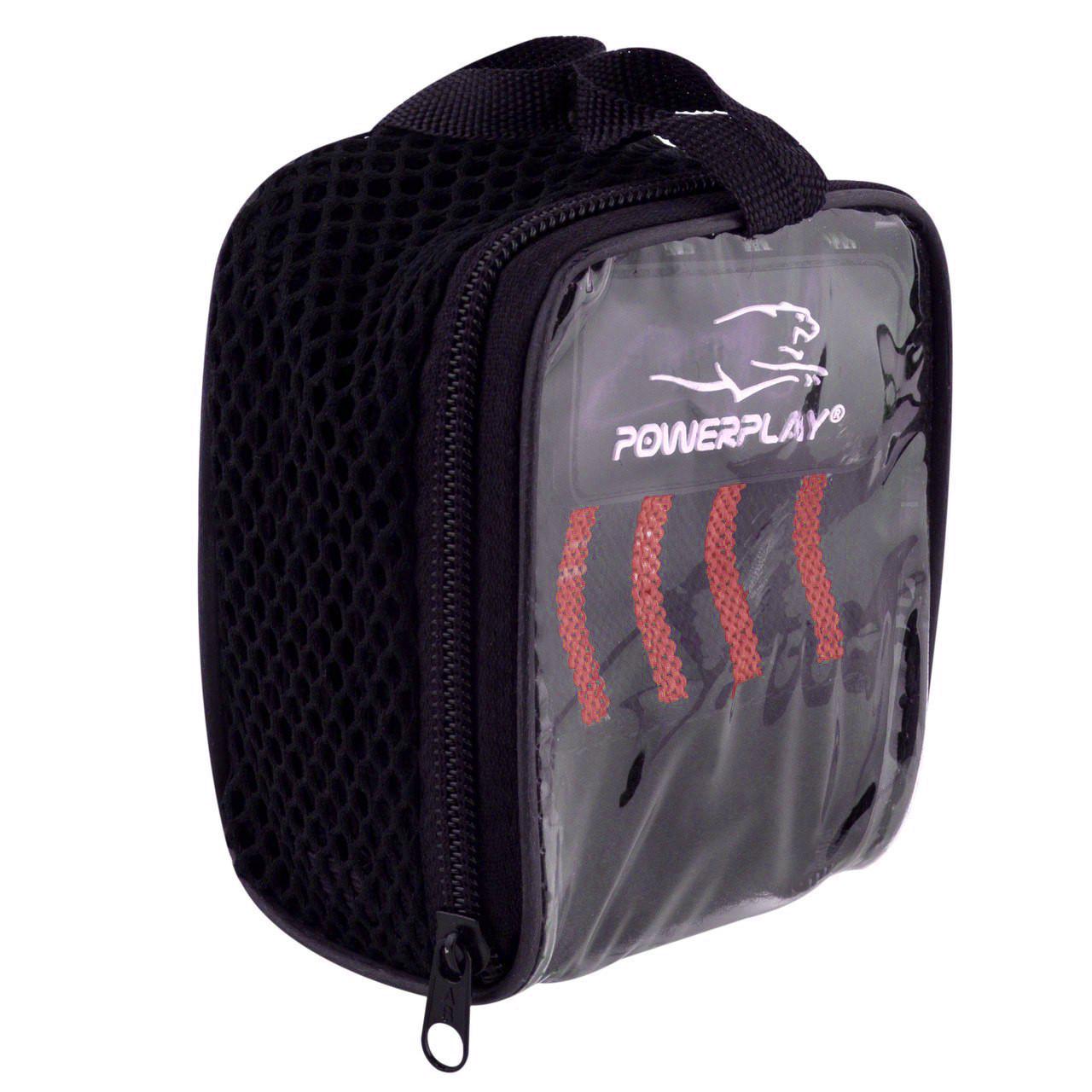 Бинти кистьові PowerPlay 3081 Gym WristT Wraps Чорно-червоний (A-013261) - фото 3