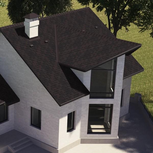 Бітумна черепиця Aquaizol Акцент ЕКО 3,0 м2 Коричневий (29636758) - фото 3 Бітумна черепиця Aquaizol Акцент ЕКО 3,0 м2 Коричневий (29636758) - фото 3