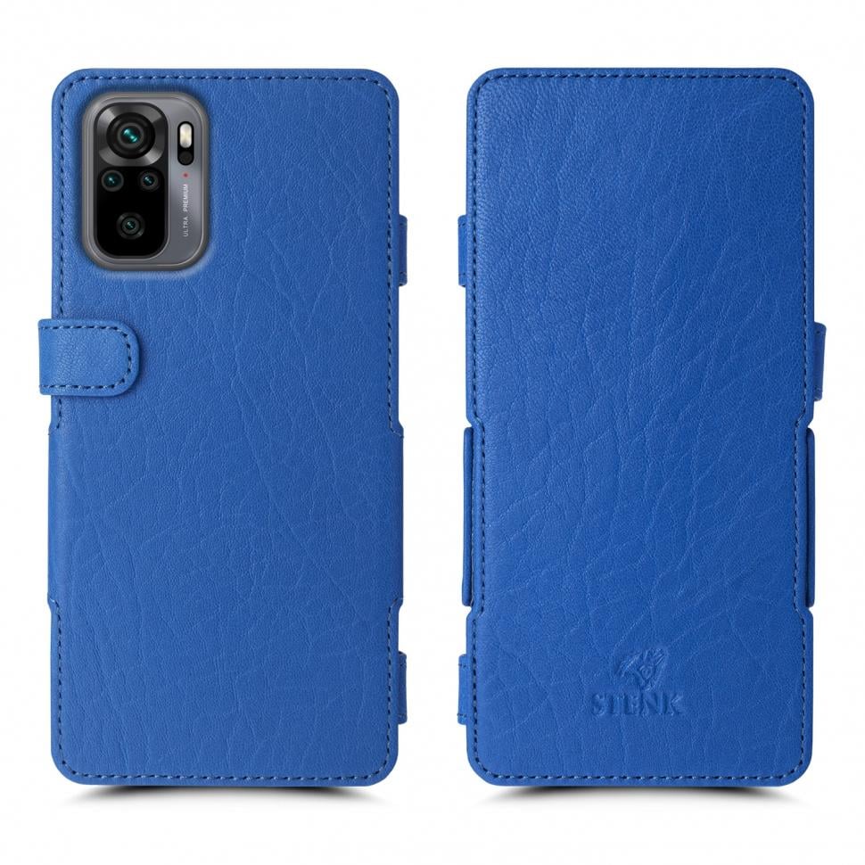 Чехол книжка Stenk Prime для Xiaomi Redmi Note 10 Ярко-синий (68881)