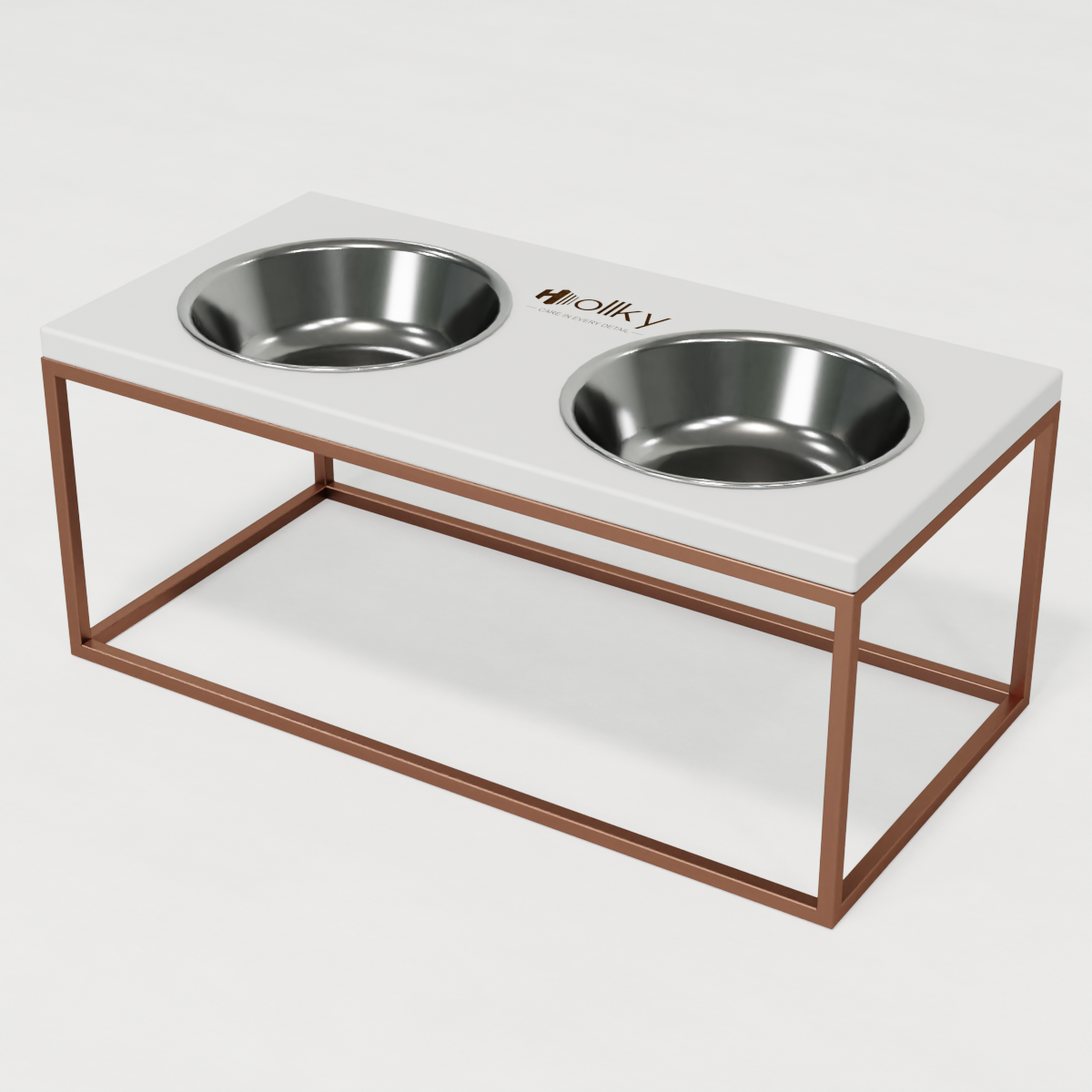 Миски на подставке для больших собак Hollky Base XL20 2х1,8 л (BXL20-522620-GLWH) - фото 9 Миски на подставке для больших собак Hollky Base XL20 2х1,8 л (BXL20-522620-GLWH) - фото 9