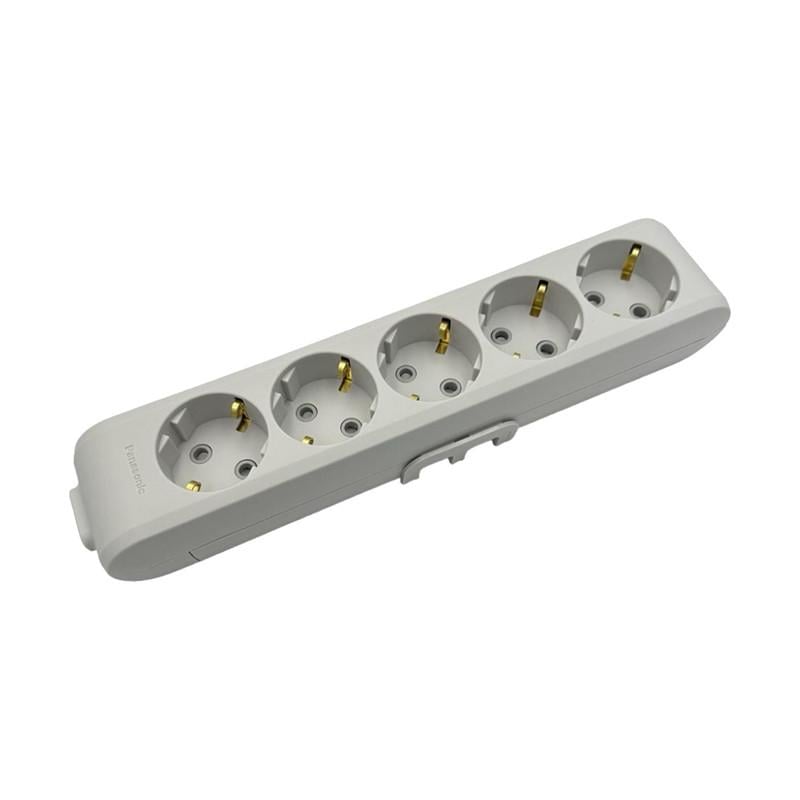 Колодка для удлинителей с заземлением и защитными шторками Panasonic X-tendia 5 гнезд Серый (WLTB04502GR-UA1) Колодка для удлинителей с заземлением и защитными шторками Panasonic X-tendia 5 гнезд Серый (WLTB04502GR-UA1)