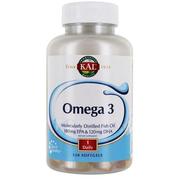 Омега 3 KAL Omega 3 Fish 180/120 1000мг 120 Softgels