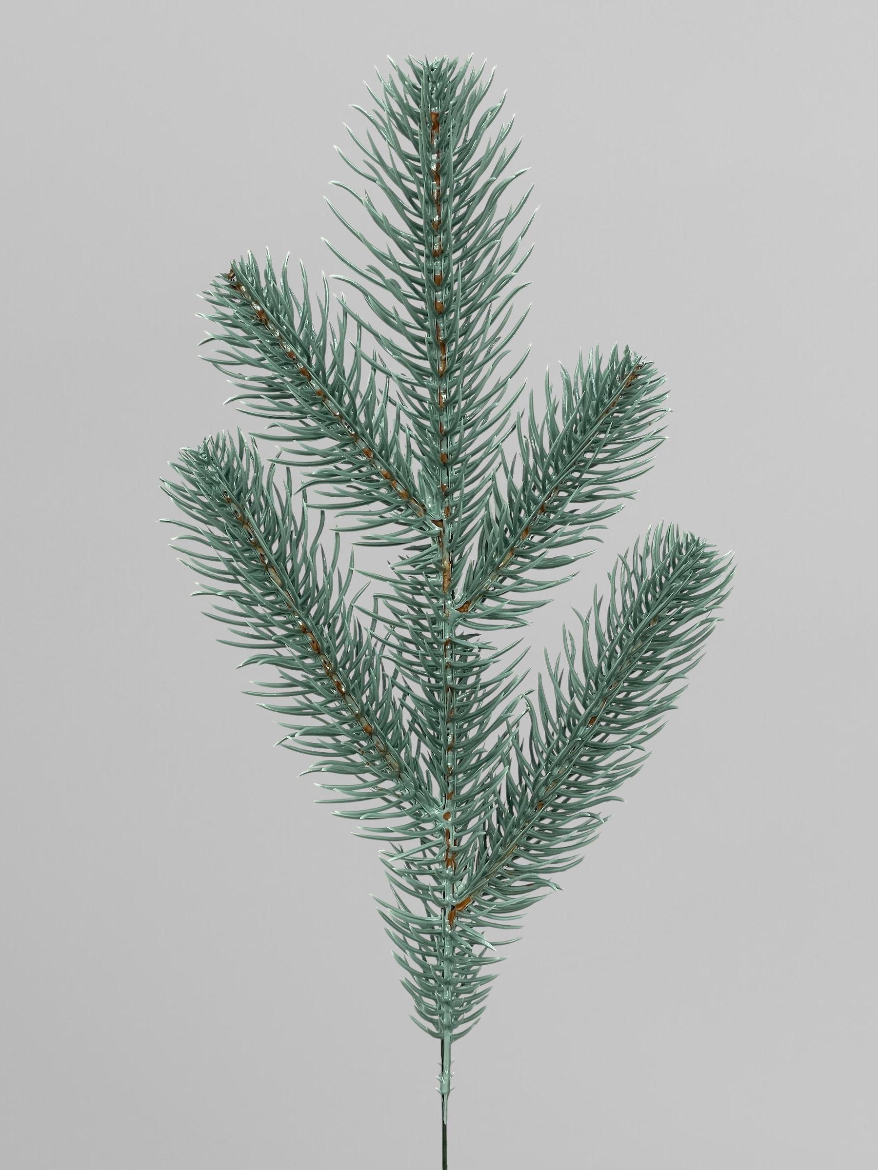 Искусственная ветка елки литая Lux 33 см Голубой (Н03005)