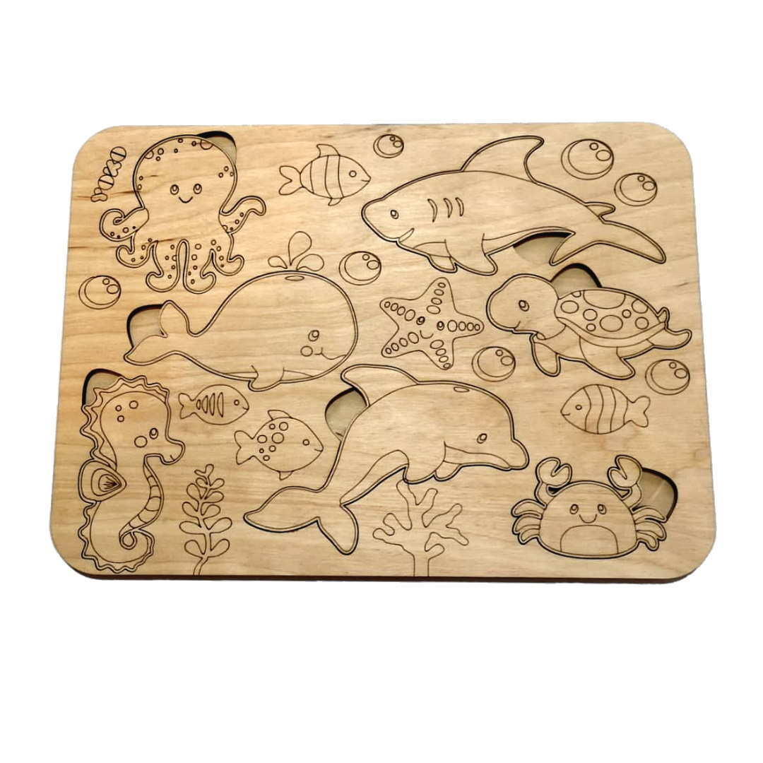 Игрушка рамка-вкладыш Yoko Морские жители (YETV2E)