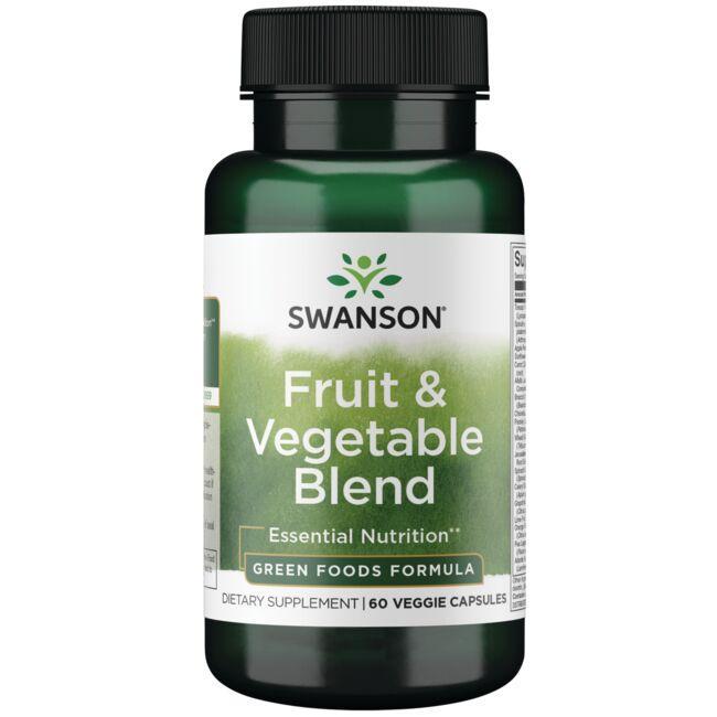 Смесь экстрактов Swanson Green Foods Fruit & Vegetable Blend 60 Veg Caps