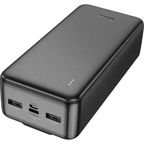 Батарея портативна Hoco J118B Speed ​​Energy with cable 30000 mAh Black
