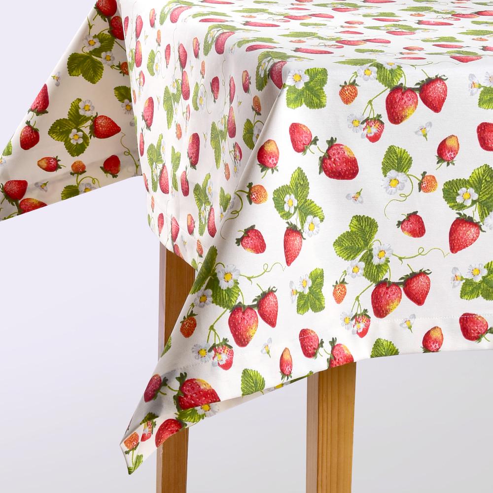 Скатерть IDEIA Премьер Клубника с водоотталкивающей пропиткой 140x170 см Синий (1891093307)