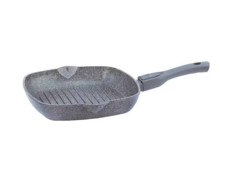 Сковорода-гриль Biol Granite Gray SoftTouch 28х28 см (28144П)
