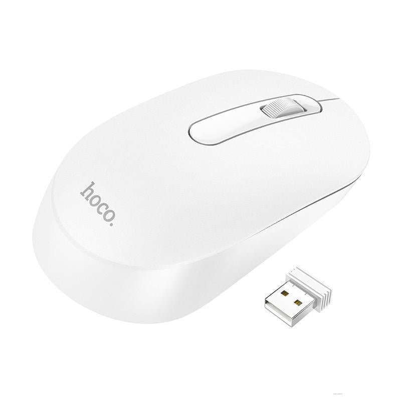 Компьютерная мышка Hoco GM14 Platinum 2.4G business wireless mouse Белый (2818618538)