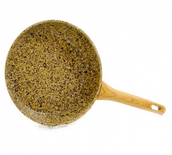 Сковорідка Fissman Imperial Gold 20х4,5 см з індукційним дном і кам'яним антипригарним покриттям (AL-4358.20)
