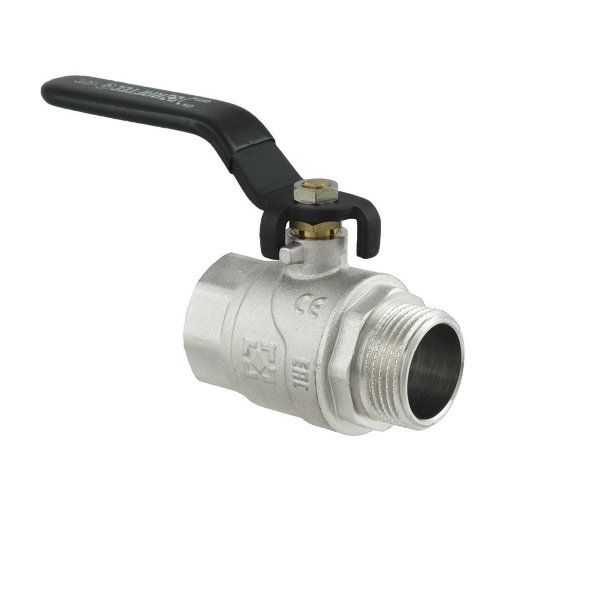 Кран шаровый Raftec PN40 НВ ручка 1" Black (39512)