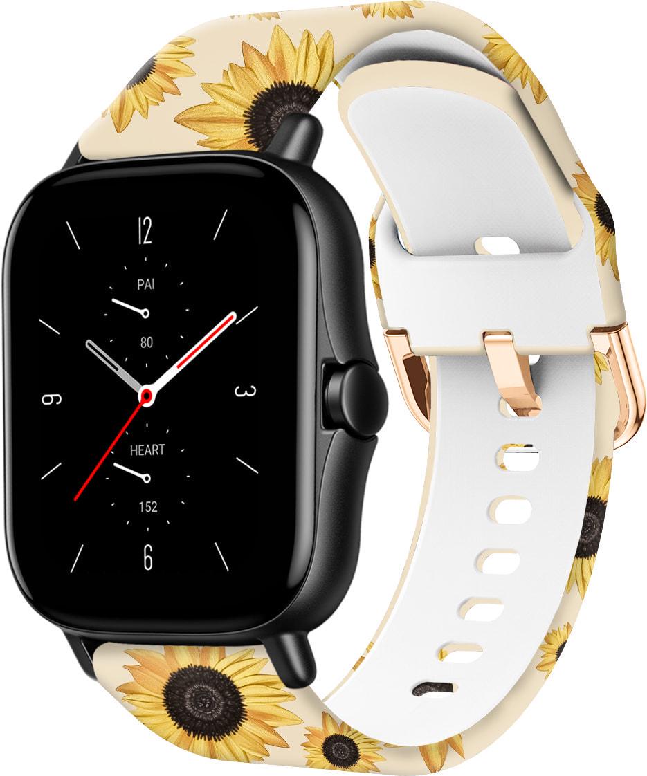 Ремешок силиконовый Colorful для Amazfit GTS 2e Sunflower Powder (37726)