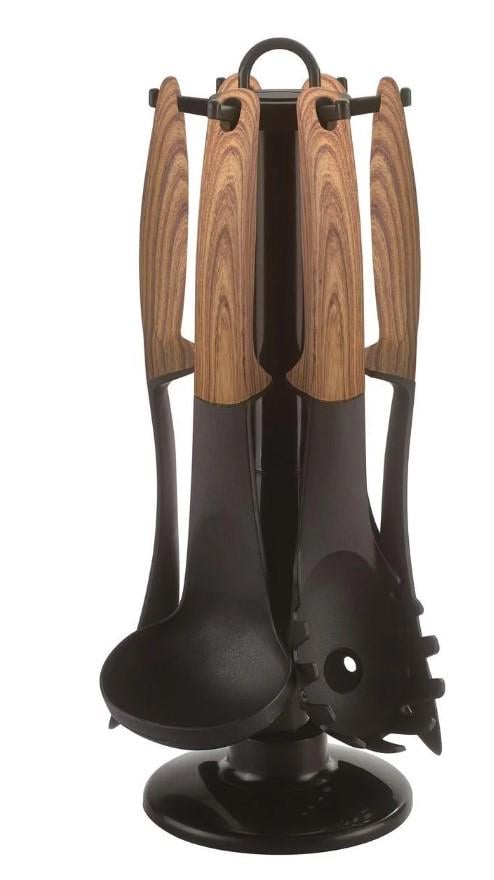 Набір кухонного приладдя Royalty Line RL-U06 на стійці 7 пр. Коричневий (1657745916)