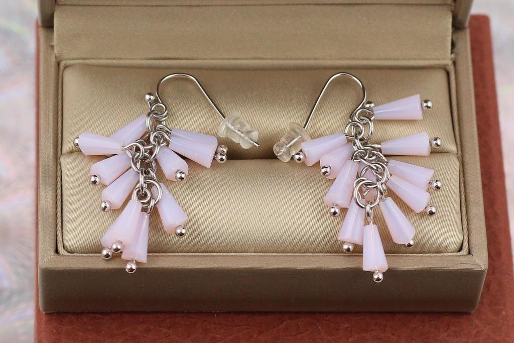 Серьги подвески Xuping Jewelry Гроздь барбариса 4,5 см Серебристый (1686980946)