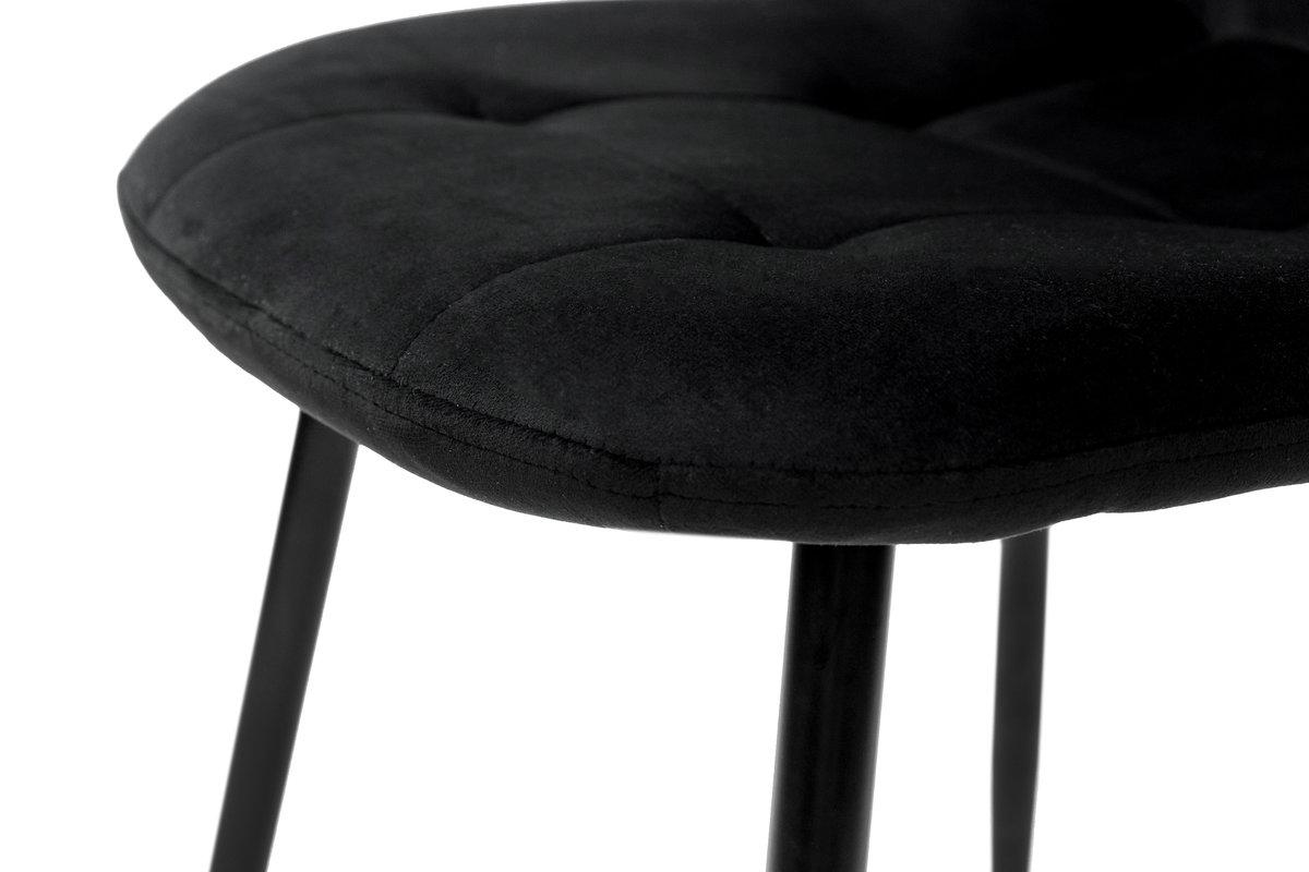 Стілець кухонний Мікс Меблі Квест Чорний/Велюр Чорний - фото 4 Стілець кухонний Мікс Меблі Квест Чорний/Велюр Чорний - фото 4