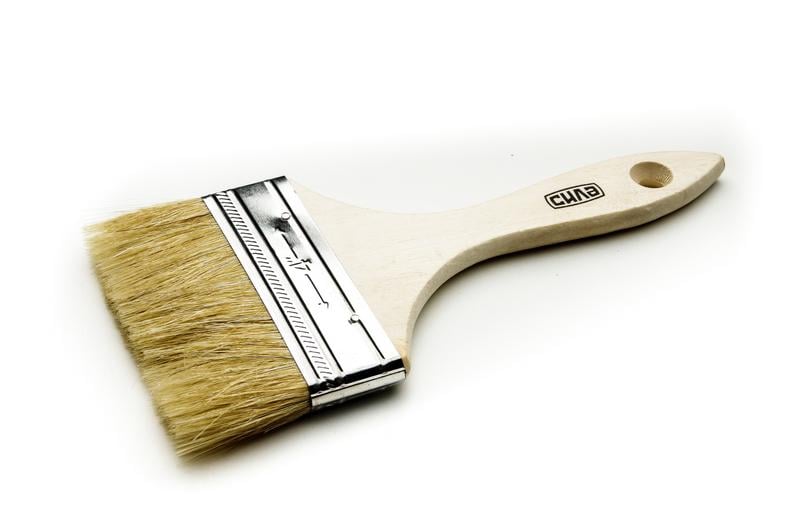 Кисть флейцевая Сила натуральная щетина эконом 4'' (30050)