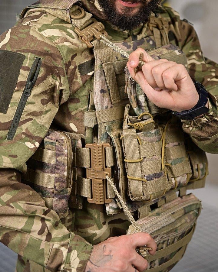 Плитоноска 4 точки скидання Single sword mtk з рюкзаком - фото 6