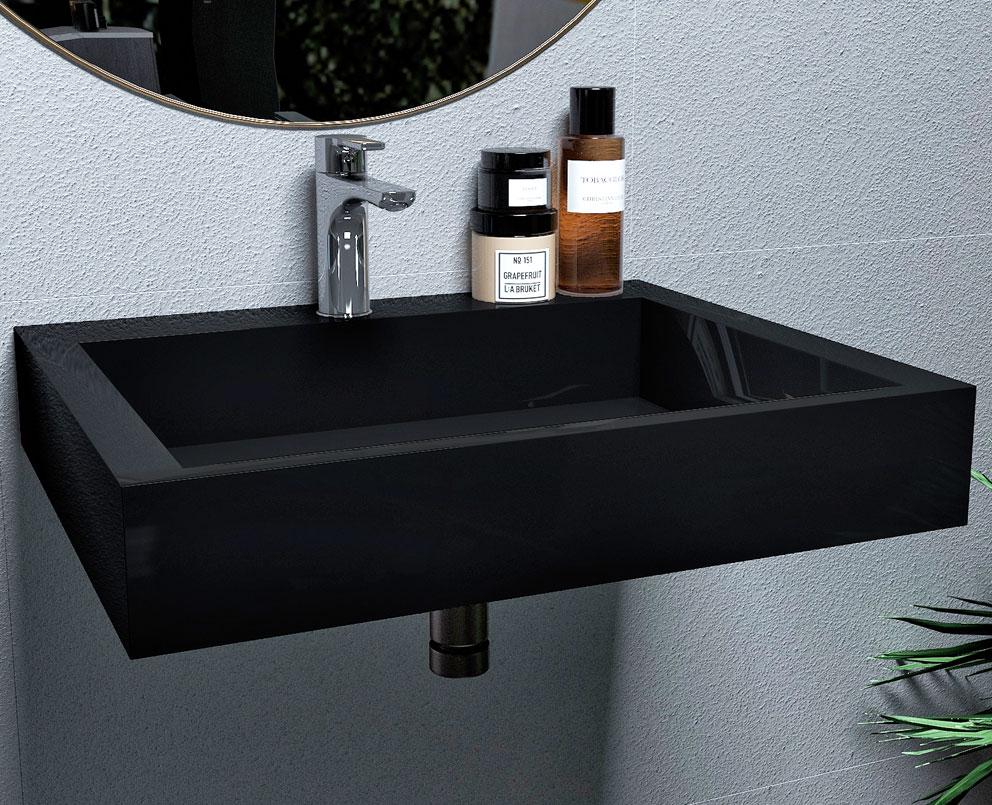 Умывальник подвесной Status Adler 60 Black (629) - фото 4