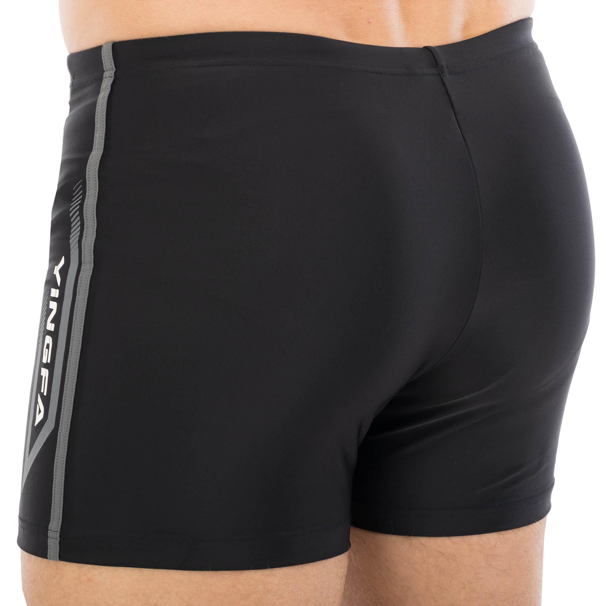 Плавки боксеры мужские для плавания YINGFA 24T855 M Черный (24T855_Черный_M_(155-160см) - фото 5 Плавки боксеры мужские для плавания YINGFA 24T855 M Черный (24T855_Черный_M_(155-160см) - фото 5