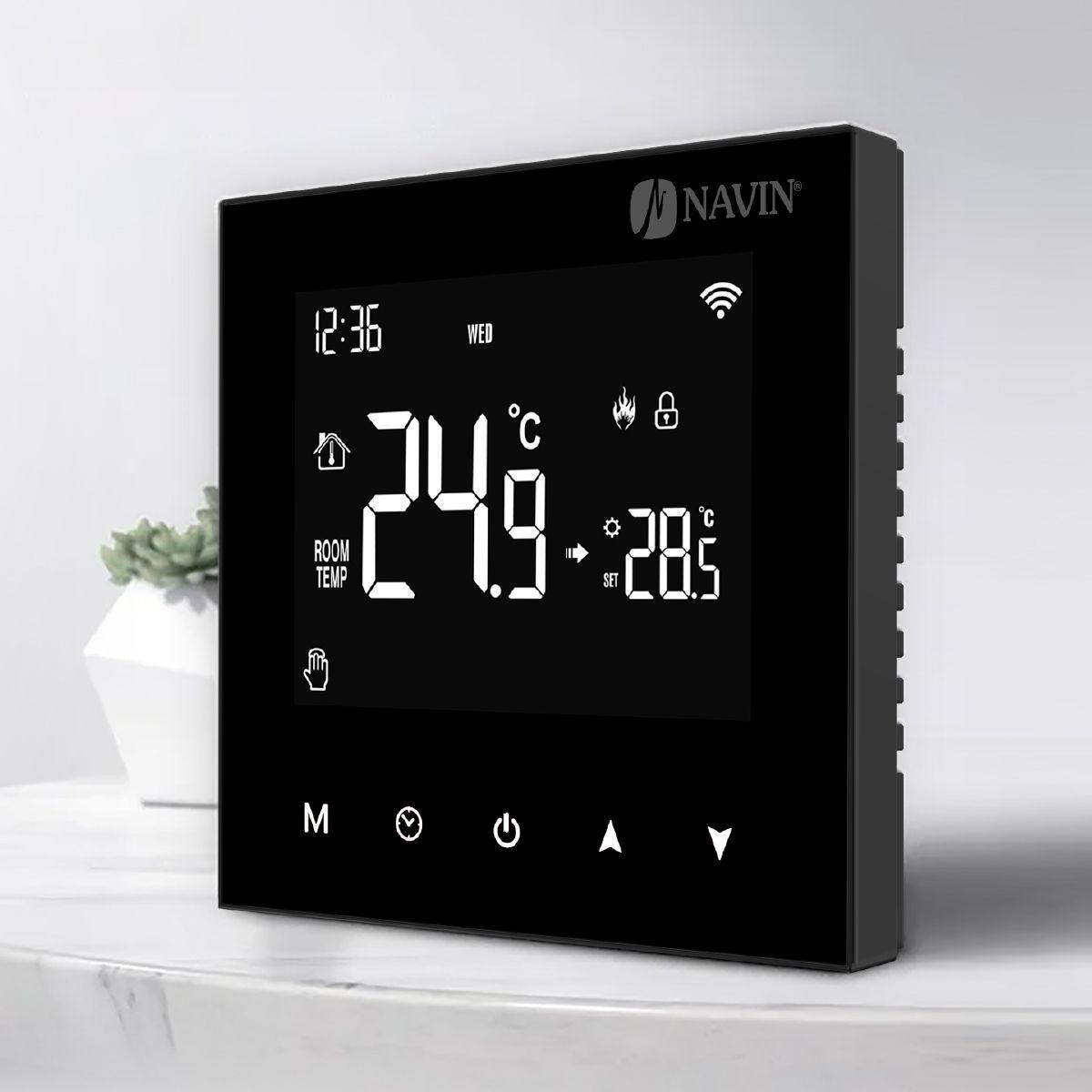 ᐉ Терморегулятор для газового котла NAVIN WT100 B-3А с Wi-Fi Черный ...