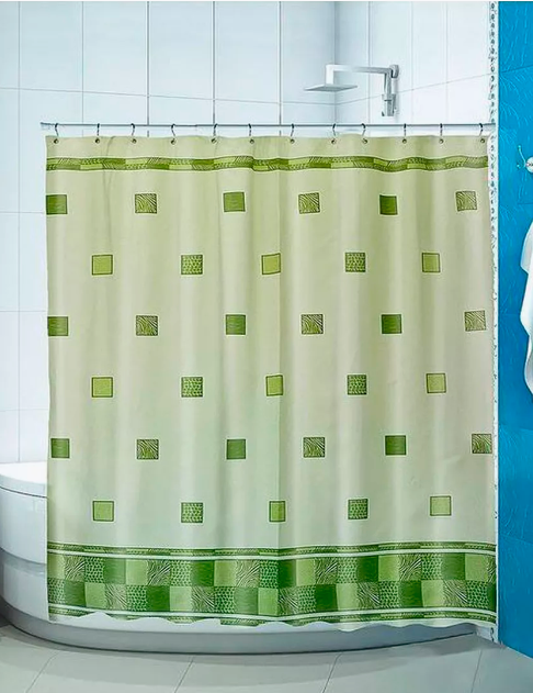 Шторка для ванної кімнати Miranda Postaki 180x200 cм Green (27306959)