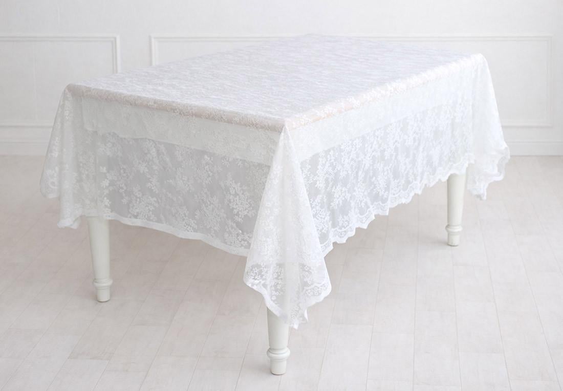 Скатерть BonaDi Petite Bloom кружевная 140х220 см (445-249)