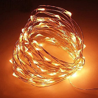 Светодиодная гирлянда LTL Капля росы 10 м 100LED Золото
