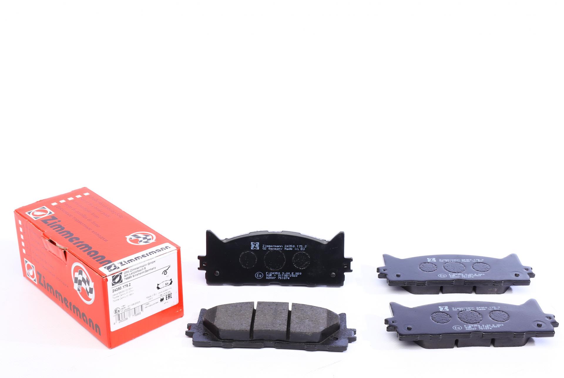 Колодки тормозные передние ZI мм ERMANN 24350.175.2 Toyota Camry 01-/Lexus ES 12-18 Akebono