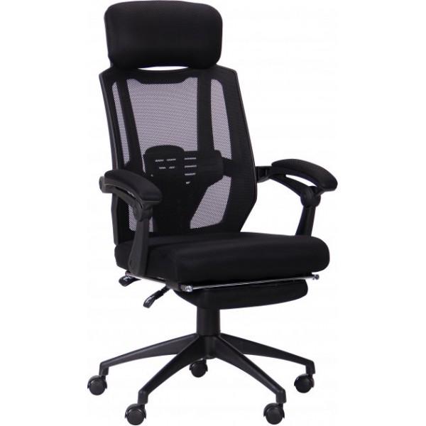 Кресло геймерское AMF Holding Art 1190+100х650х630 Черный - фото 5