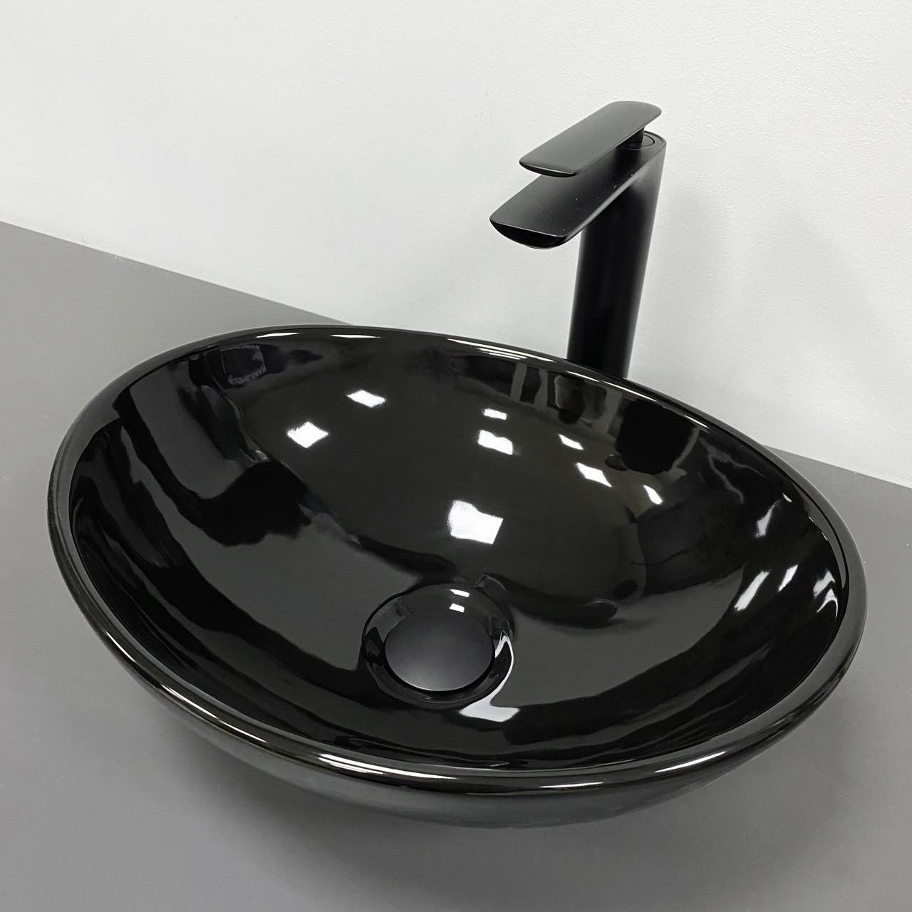Умывальник накладной VBI PARMA Black Glossy (2619580559)