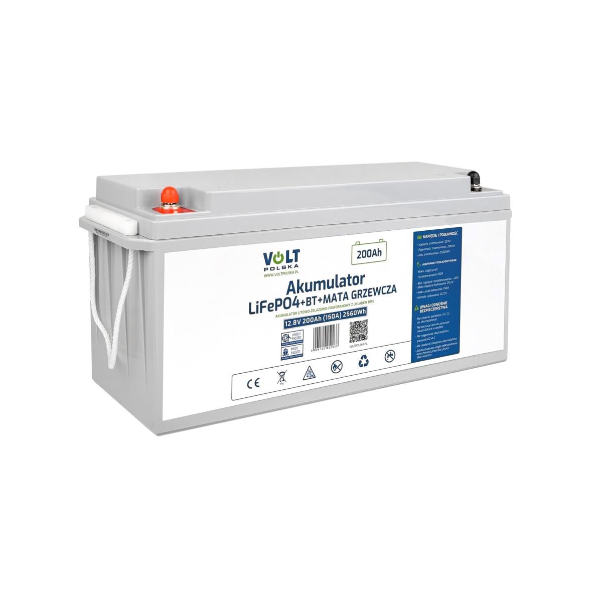 Акумулятор для ДБЖ/інвертора Volt Polska LiFePO4 Pro 12,8V 200Ah (6AKLI20M10) Акумулятор для ДБЖ/інвертора Volt Polska LiFePO4 Pro 12,8V 200Ah (6AKLI20M10)