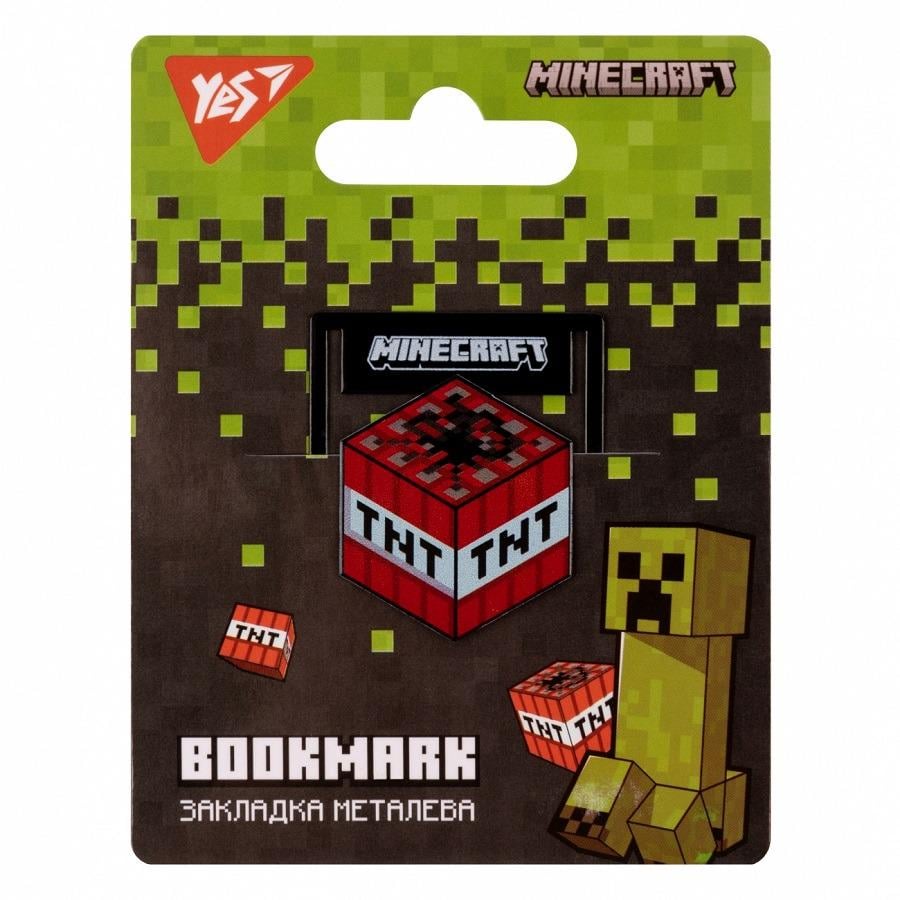 Закладка металлическая YES Minecraft (707837)