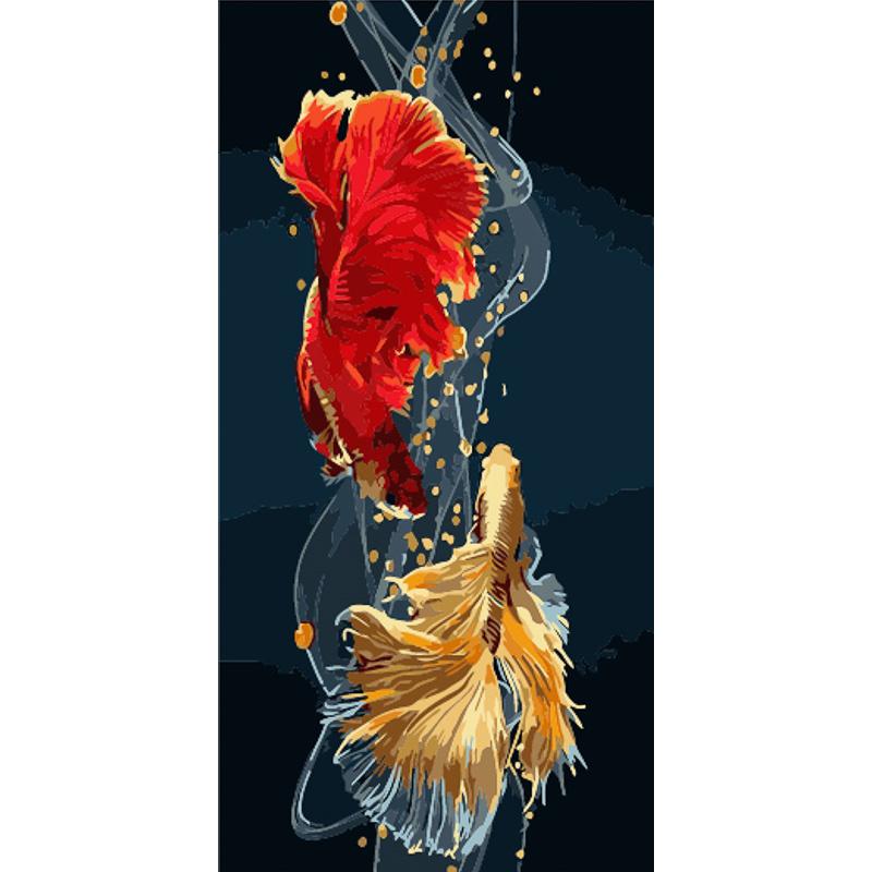 Картина по номерам Strateg Премиум Магическое сочетание 50х25 см (WW039)